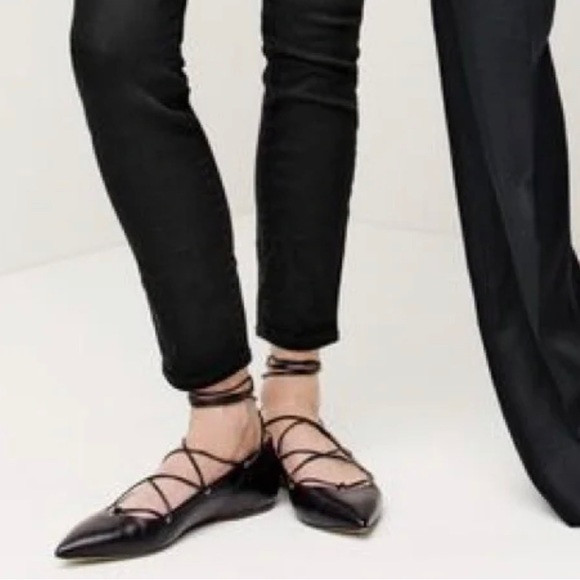 J.Crew Lace Up Ballerina Flats - Picture 8 of 8
